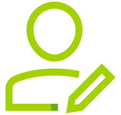 learner icon one color green