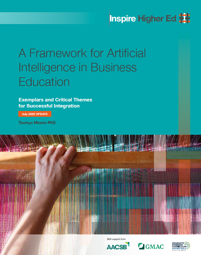 Cover image for "A Framework for Artificial Intelligence in Business Education: Exemplars and Critical Themes for Successful Integration: July 2026 Update"