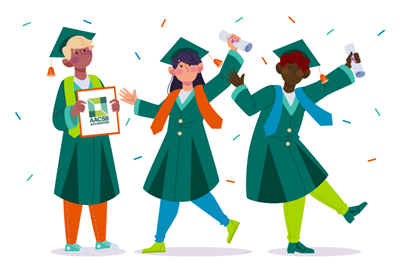 graduates celebrating their aacsb accredited degrees